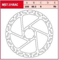 TRW BRAKE ROTOR FIX RAC L/R