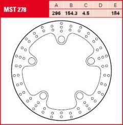 TRW BRAKE ROTOR FIX ROUND L/R