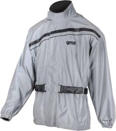 GMS Motorcycle rain jacket DOUGLAS LUX Grey-reflective