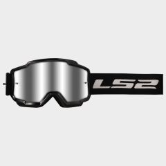 LS2 CHARGER GOGGLE BLACK WITH SILVER VISOR