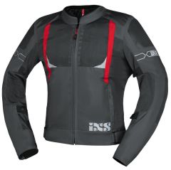 iXS Sport Jacket Trigonis-Air darkGrey-Grey-red