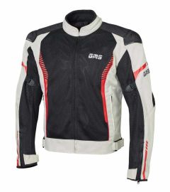 Jacket Samu Mesh beige-black-red