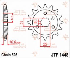 JT Sprockets Front 14T 525 - JTF1448.14