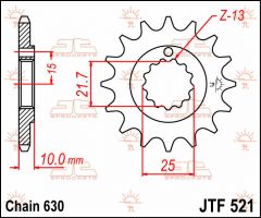 JT Sprockets Front 15T 630 - JTF521.15