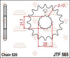 JT Sprockets Front 16T 520 - JTF565.16