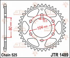 JT Sprockets Rear 41T 525 - JTR1489.41