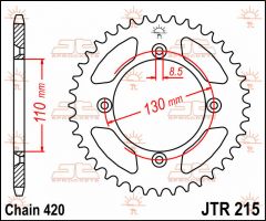 JT Sprockets Rear 49T 420 - JTR215.49