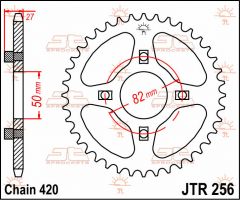 JT Sprockets Rear 36T 420 - JTR256.36