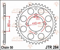 JT Sprockets Rear 40T 530 - JTR284.40