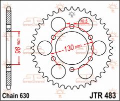 JT Sprockets Rear 35T 630 - JTR483.35