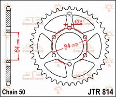 JT Sprockets Rear 42T 530 - JTR814.42