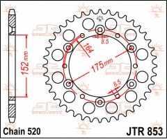 JT Sprockets Rear 41T 520 - JTR853.41