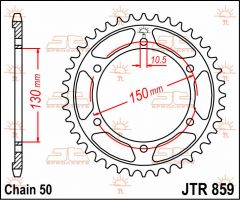 JT Sprockets Rear 47T 530 - JTR859.47