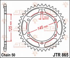 JT Sprockets Rear 44T 530 - JTR865.44